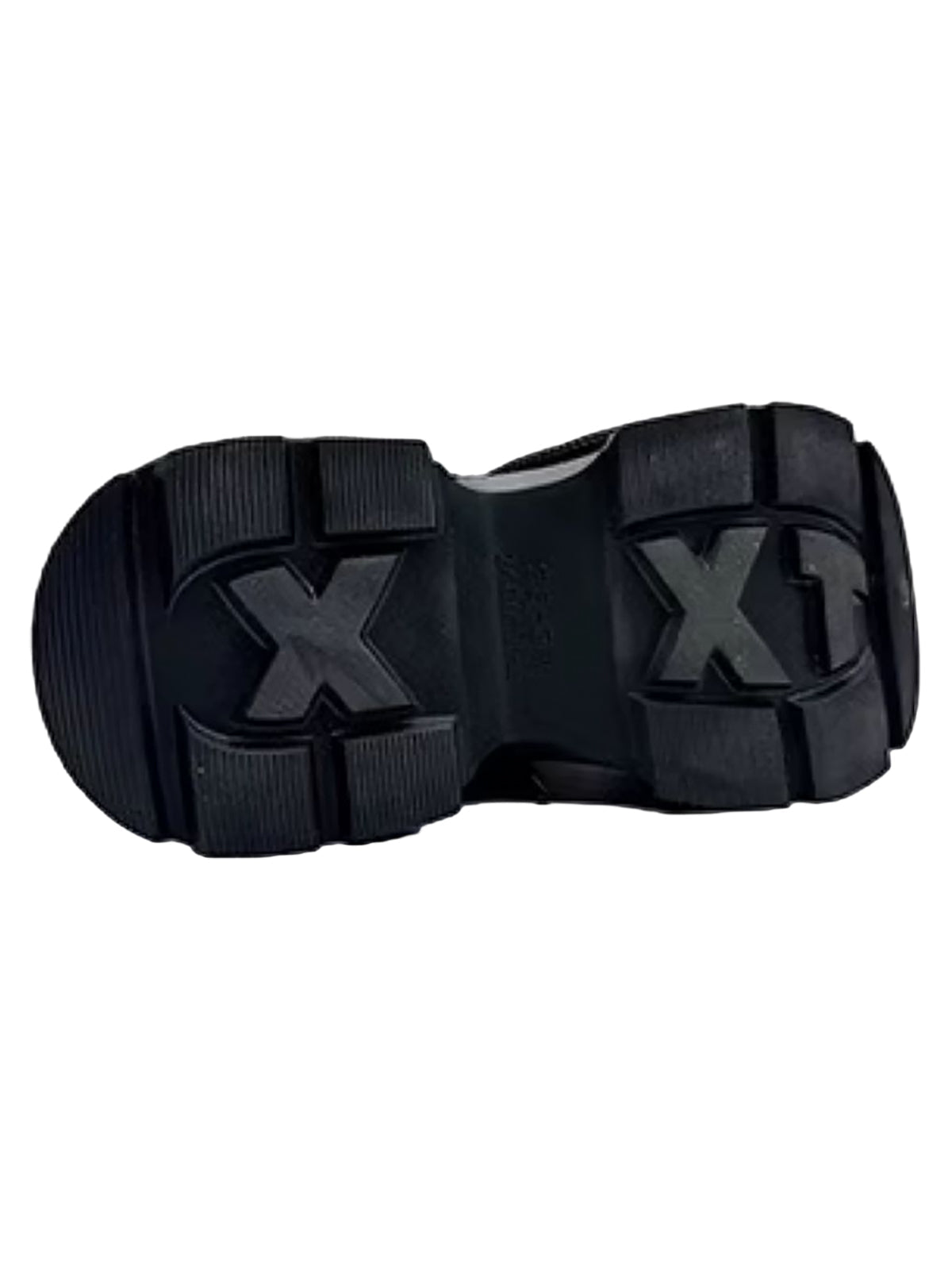 BLACK DERBY PLATFORM SHOES WITH YELLOW ACCENTS - PLATFORM SHOES