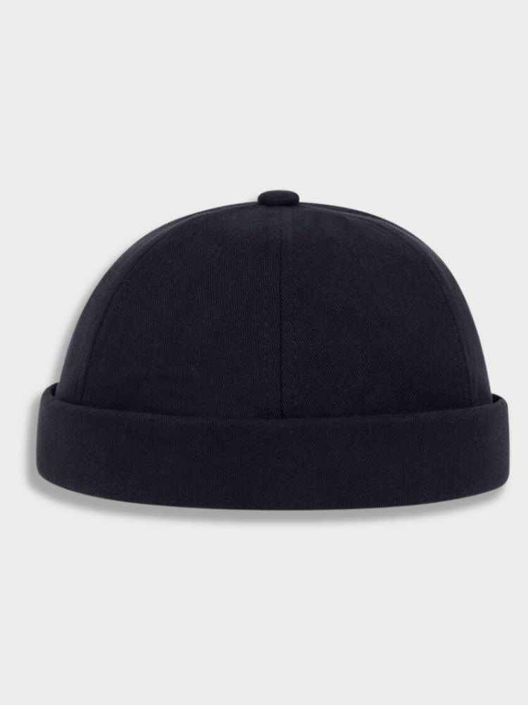 BLACK DOCKER CAP - BROOKLYN SKULL CAP