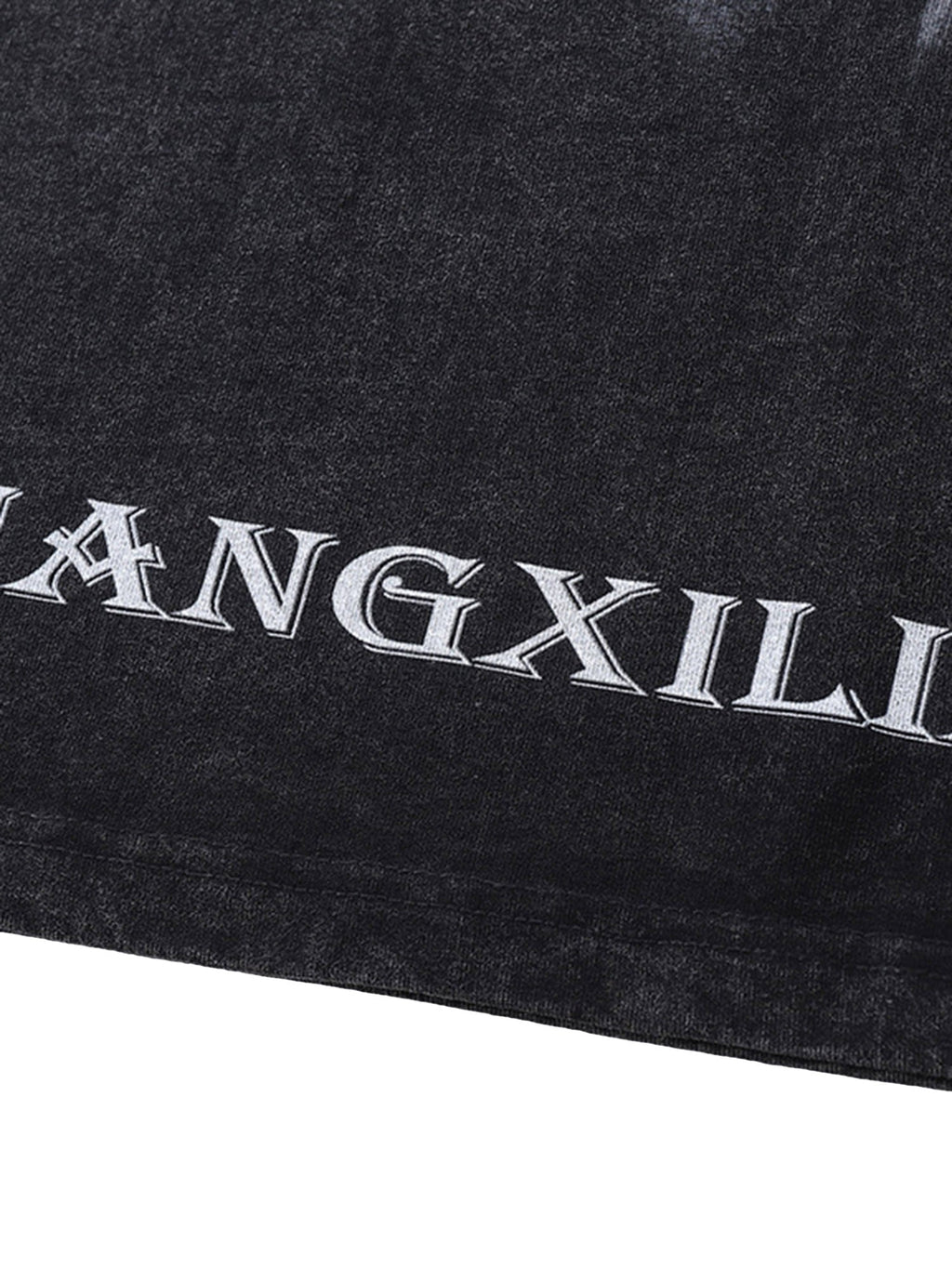 BLACK DOG AND GUN GRAPHIC SHORT SLEEVE PULLOVER T-SHIRT