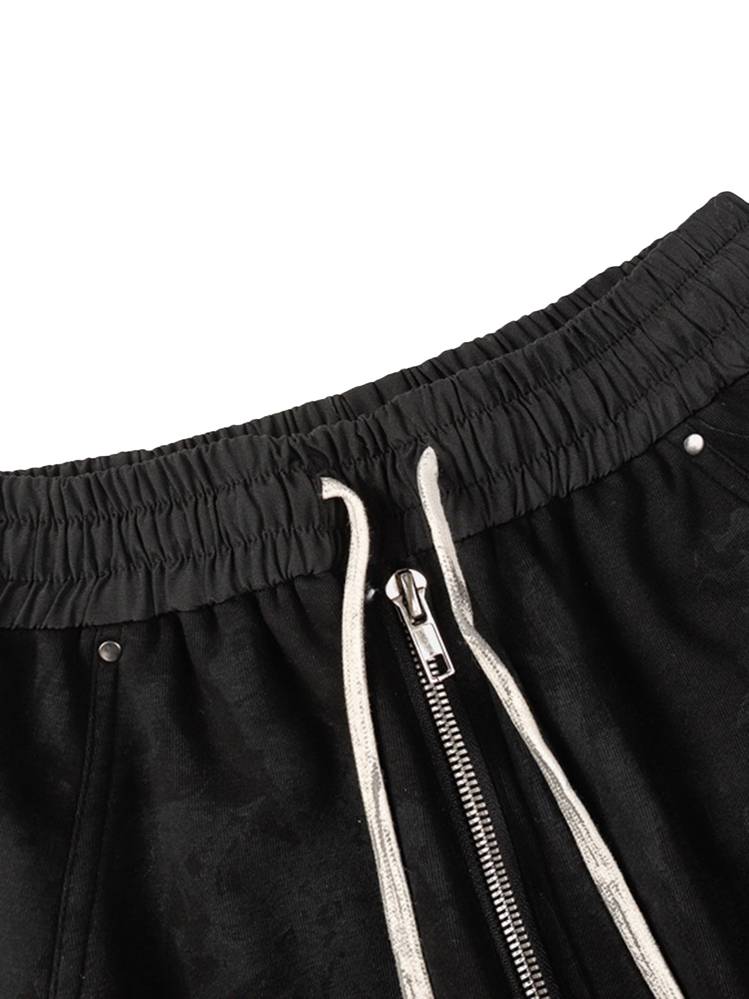 BLACK DRAWSTRING PANTS JET CASUAL SWEATPANTS STREET INK