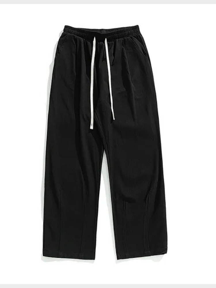 BLACK DRAWSTRING SWEATPANTS FOR MEN AND WOMEN COMFORT AND VERSATILITY