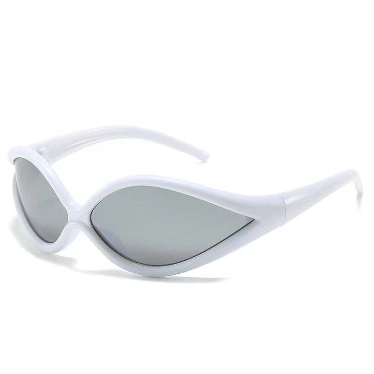 BLACK FUTURISTIC SUNGLASSES ACCESSORY FOR MODERN STYLE