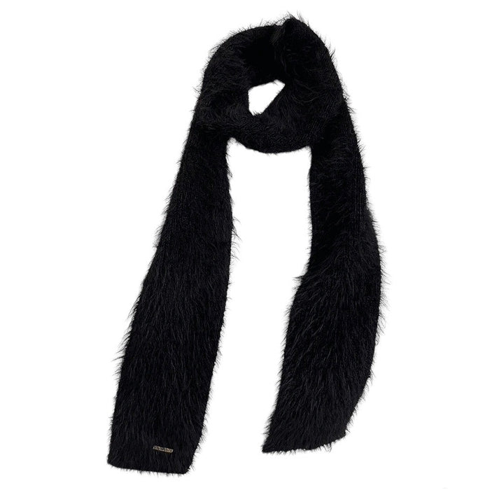 BLACK FUZZY SCARF FOR WOMEN AND MEN