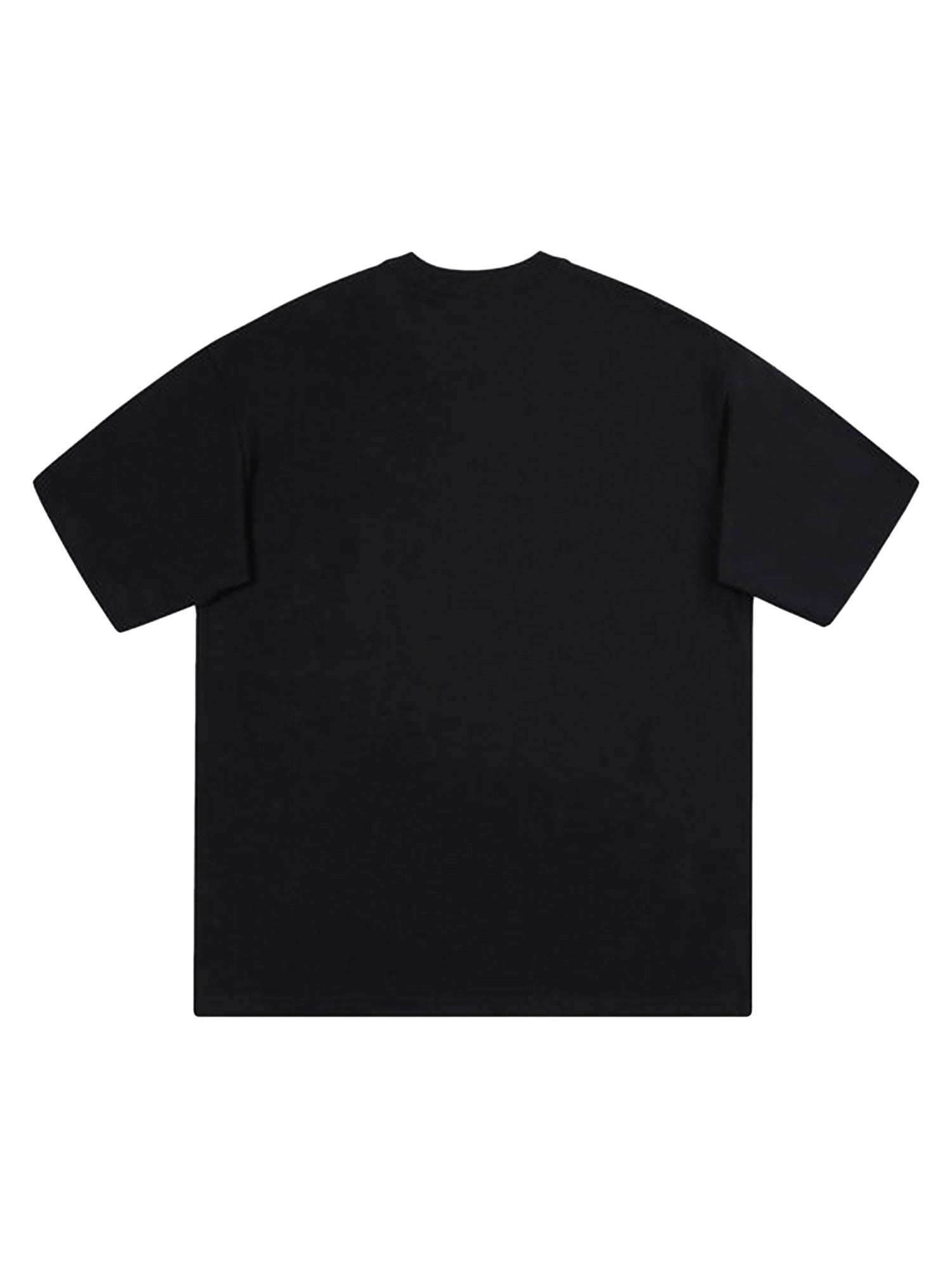 BLACK GRAPHIC T-SHIRT COOL CASUAL JERSEY