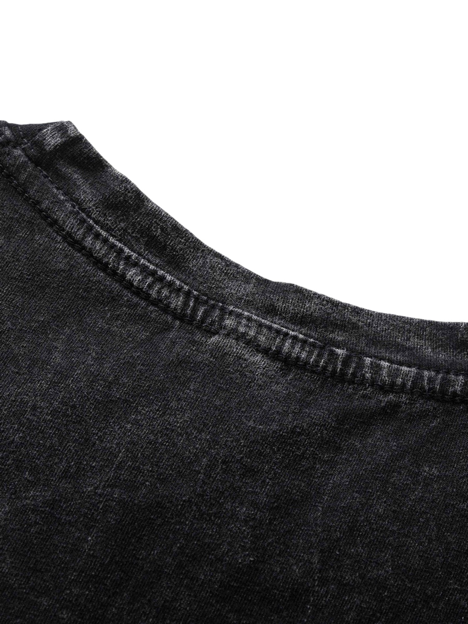 BLACK GRAPHIC T-SHIRT TRENDY CASUAL SHORT SLEEVE COTTON BLEND