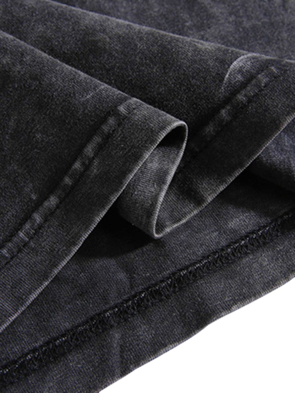 BLACK GRAPHIC T-SHIRT TRENDY CASUAL SHORT SLEEVE DESIGN