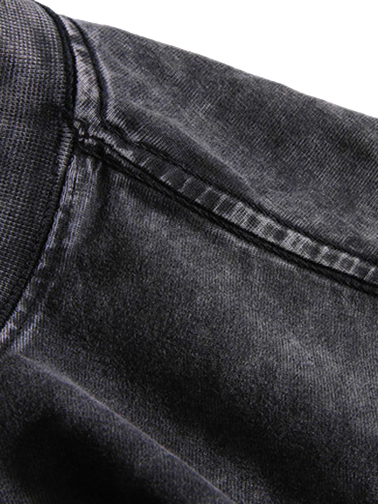 BLACK GRAPHIC T-SHIRT TRENDY CASUAL SHORT SLEEVE DESIGN