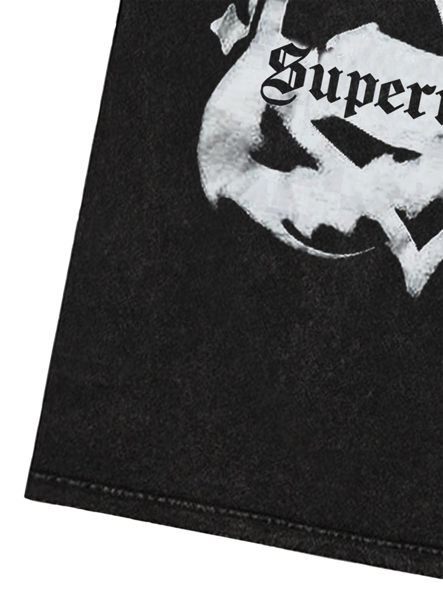 BLACK HEART GRAPHIC T-SHIRT - LOOSE FIT SHORT SLEEVE ROUND COLLAR