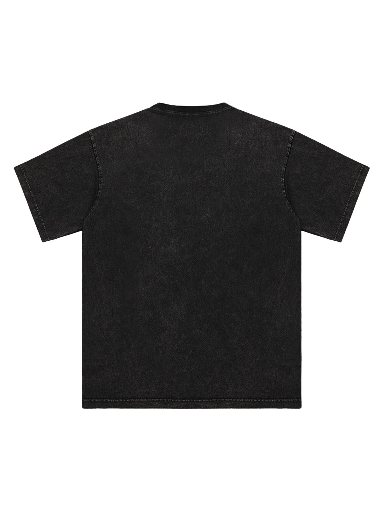 BLACK HEART GRAPHIC T-SHIRT - LOOSE FIT SHORT SLEEVE ROUND COLLAR