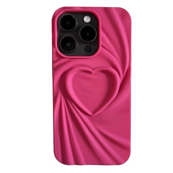 BLACK HEART IPHONE CASE WITH HEART DESIGN