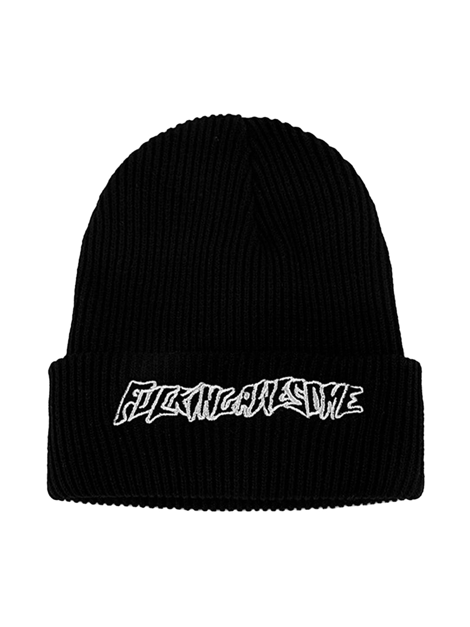 BLACK KNIT BEANIE - HIGH STREET RETRO FASHION ACCESSORY