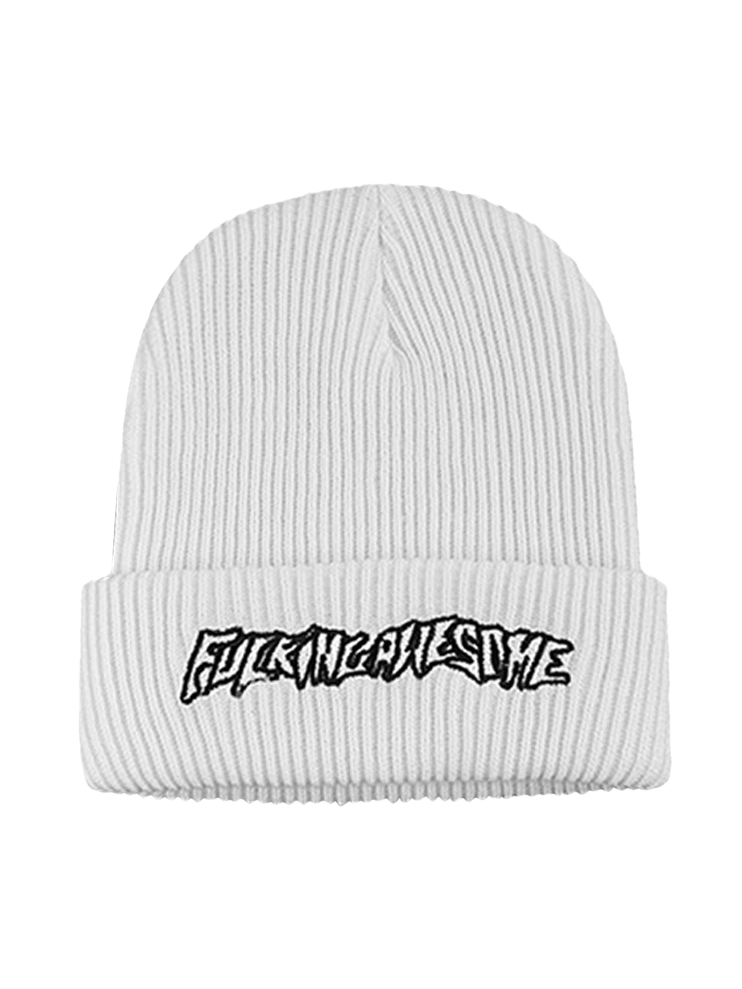 BLACK KNIT BEANIE - HIGH STREET RETRO FASHION ACCESSORY