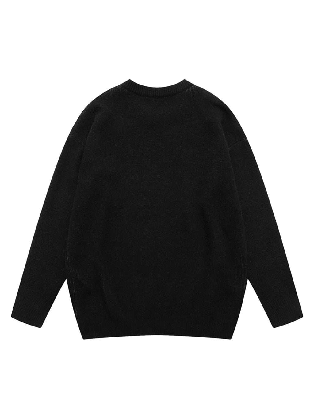 BLACK KNIT SWEATER VINTAGE