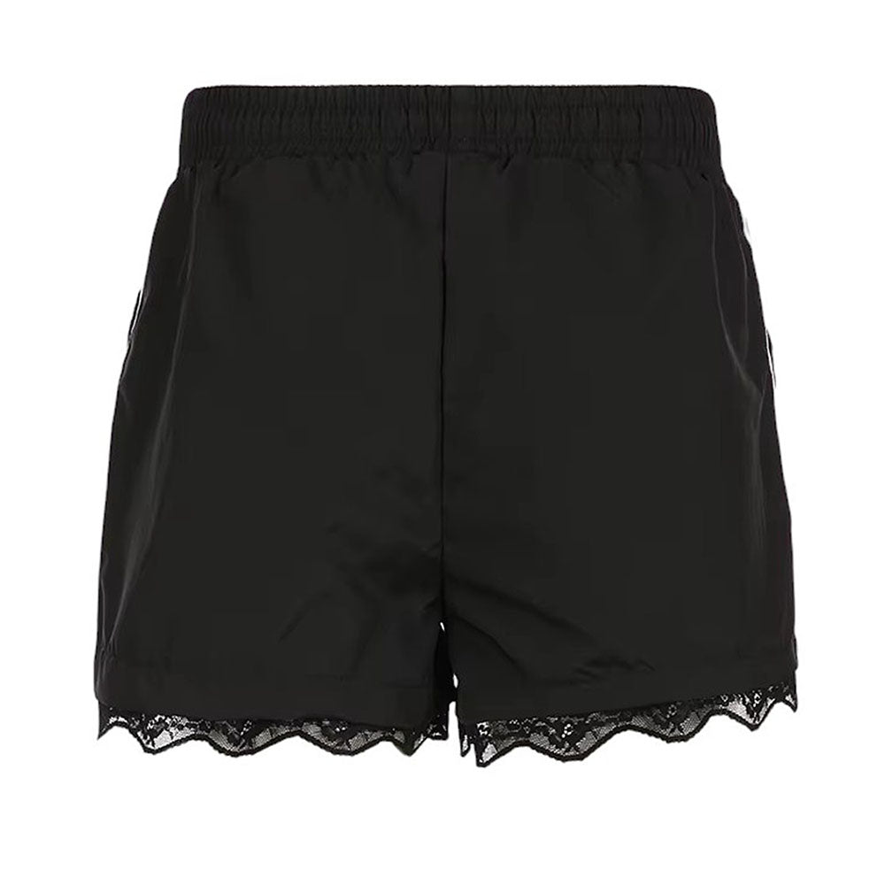 BLACK LACE SHORTS MODERN ELEGANCE