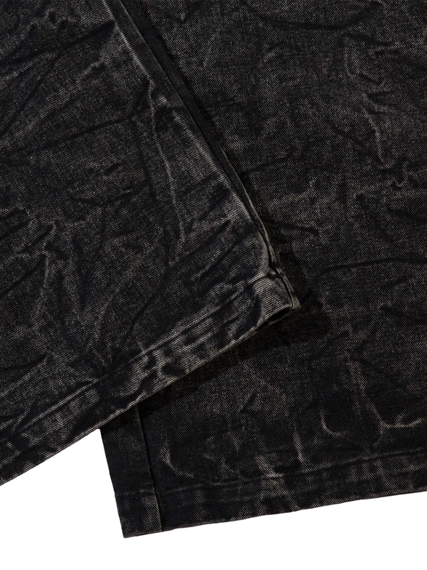 BLACK LIGHTNING BOLT LONG PANTS MID WAIST STRAIGHT LEG DESIGN