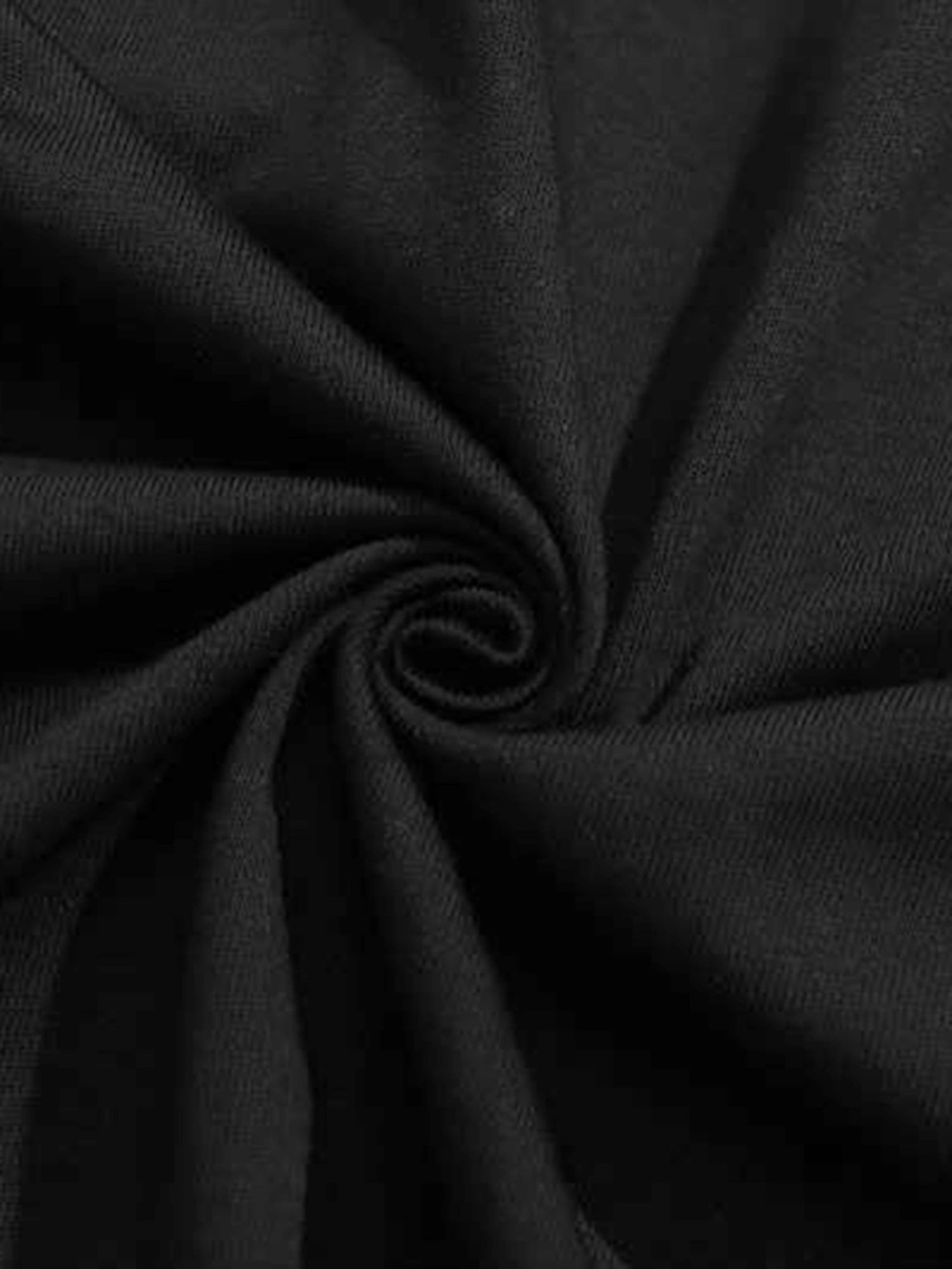 BLACK LONG SLEEVE SHIRT WITH DISTORTED FACES - LONG SLEEVE PULLOVER