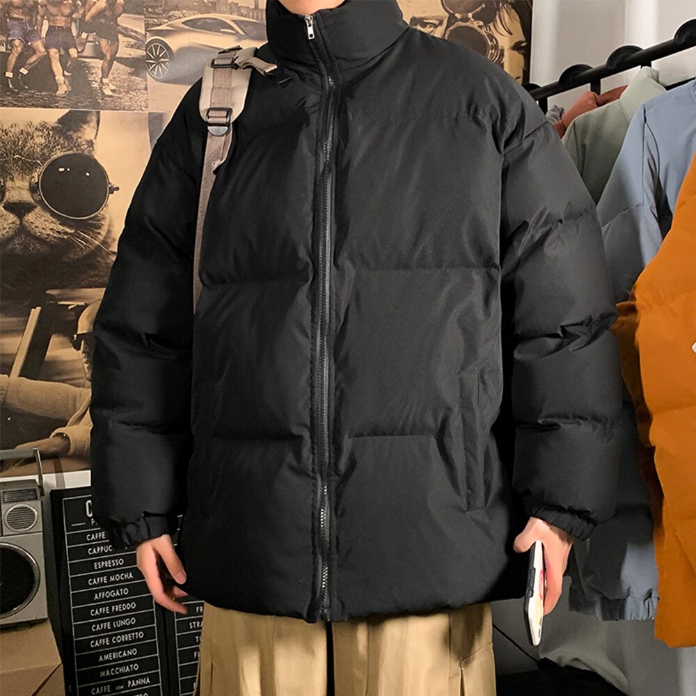 BLACK PUFFER JACKET FOR HARSH WEATHER PROTECTION AND WARMTH