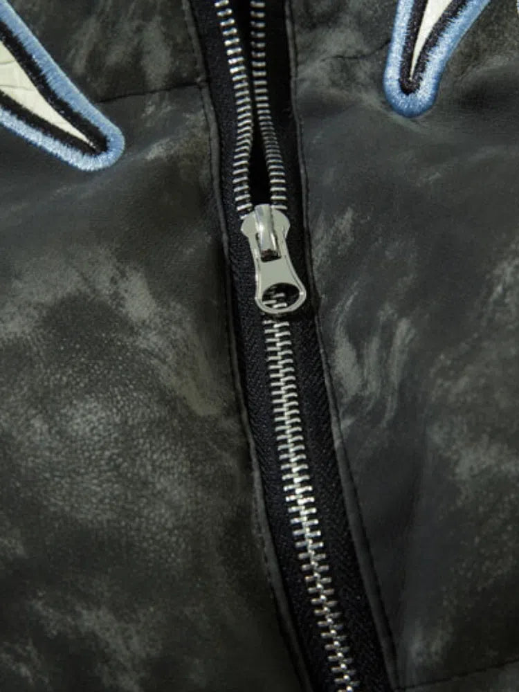 BLACK PUFFER JACKET WITH RAGE GRAPHIC - PUFFER JACKET