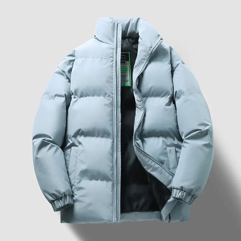 BLACK PUFFER JACKET Y2K STYLE THICK PUFFY JACKET