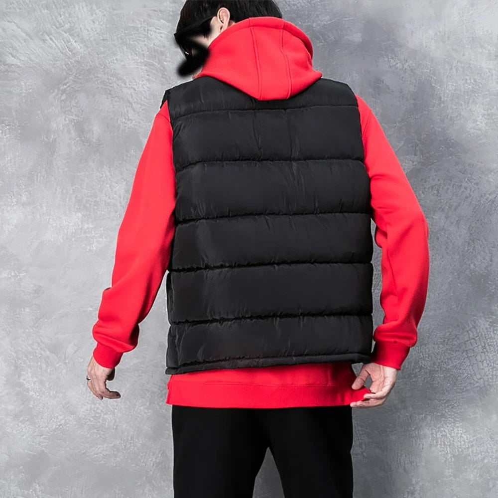 BLACK PUFFER VEST FOR MEN AND WOMEN - VERSATILE OUTERWEAR LAYER