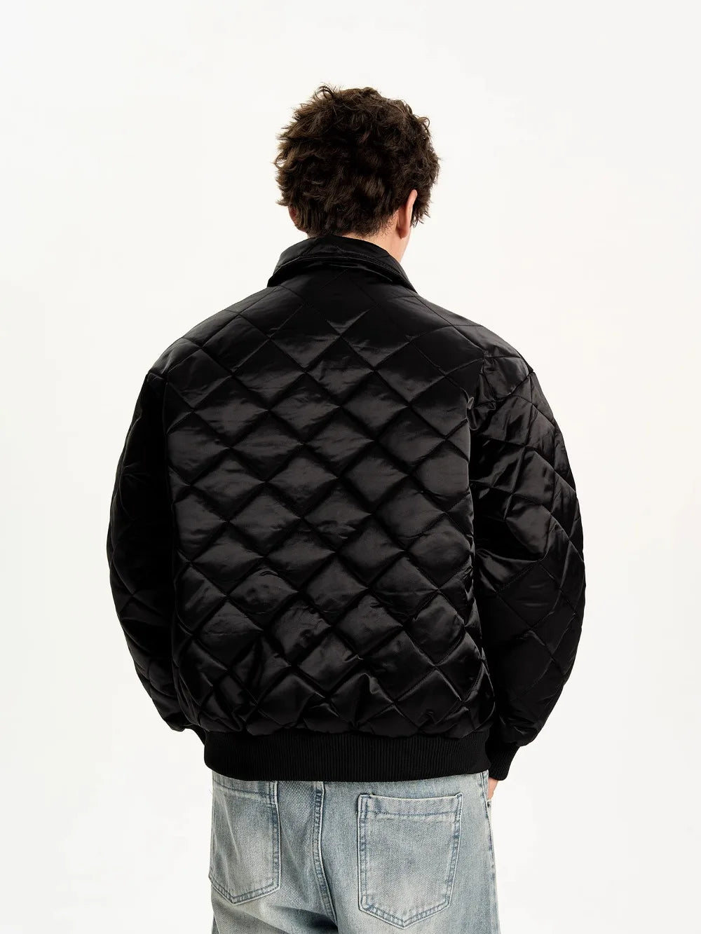 BLACK QUILTED JACKET