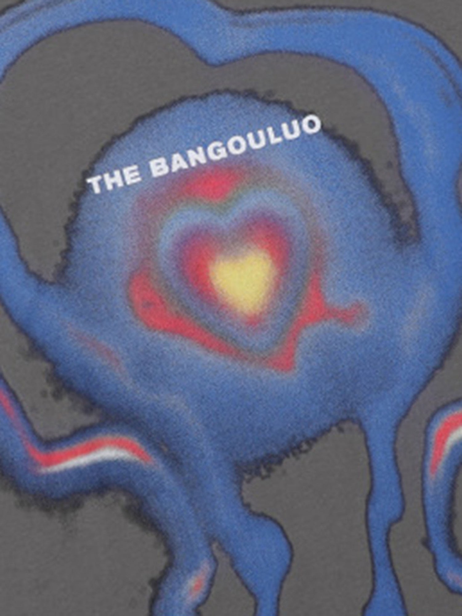 BLACK SHORT SLEEVE ROUND COLLAR T-SHIRT WITH ABSTRACT GRAPHIC - TRENDY CASUAL