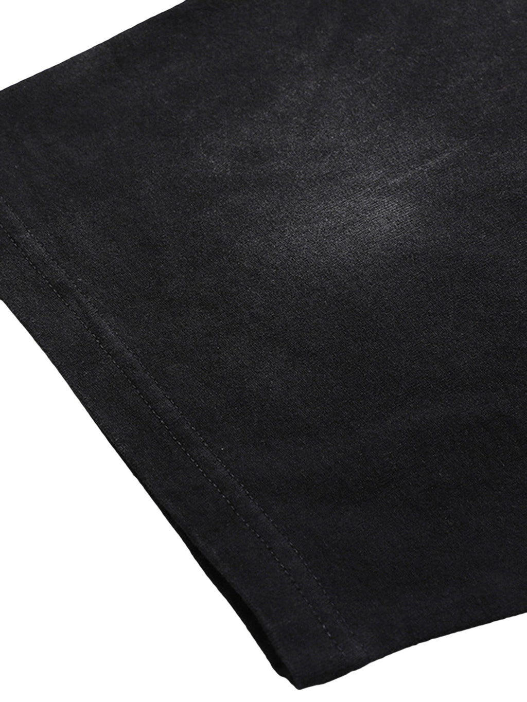 BLACK SHORT SLEEVE T-SHIRT WITH GUN GRAPHIC - TRENDY CASUAL SHORT