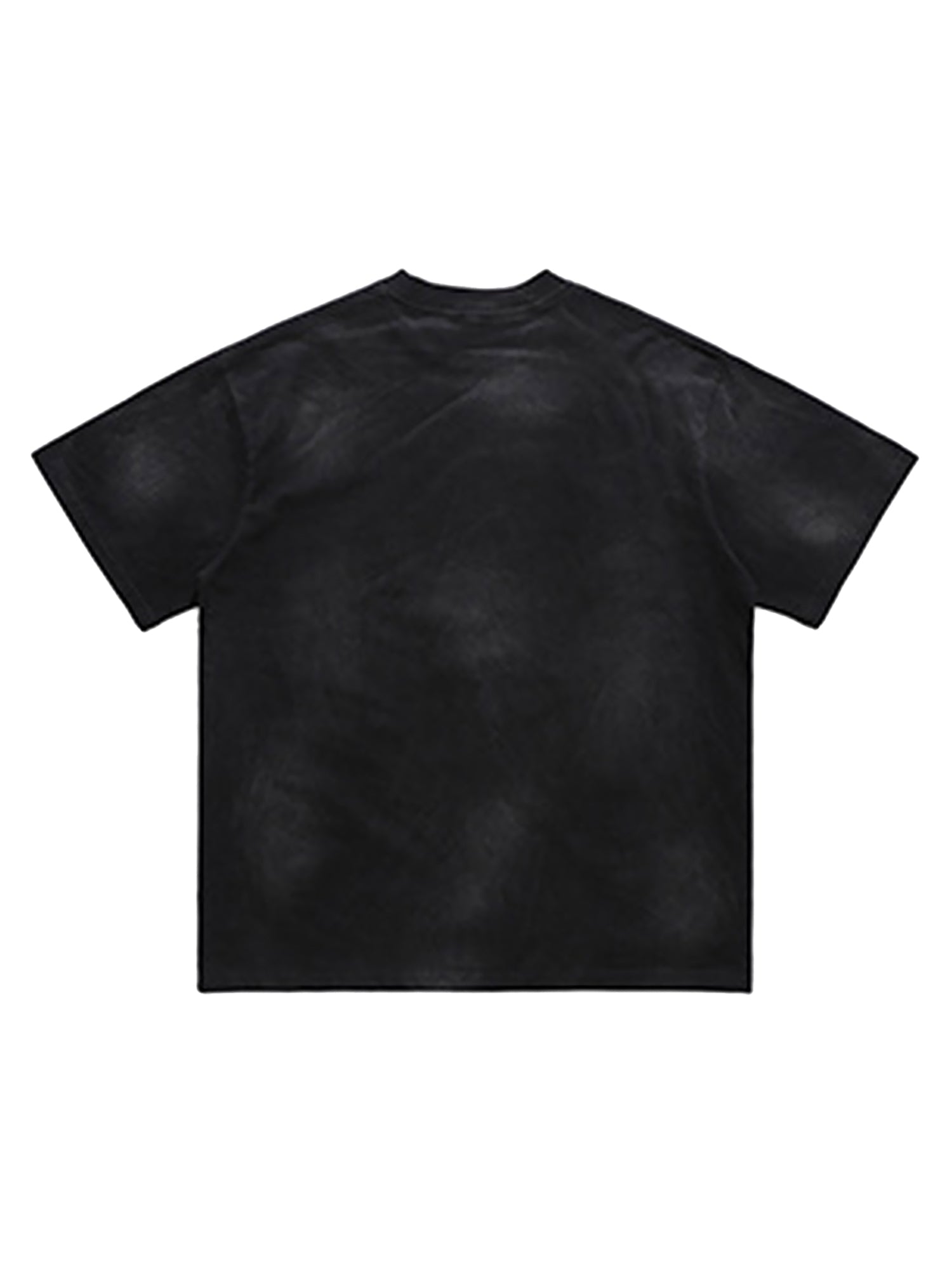 BLACK SHORT SLEEVE T-SHIRT WITH GUN GRAPHIC - TRENDY CASUAL SHORT