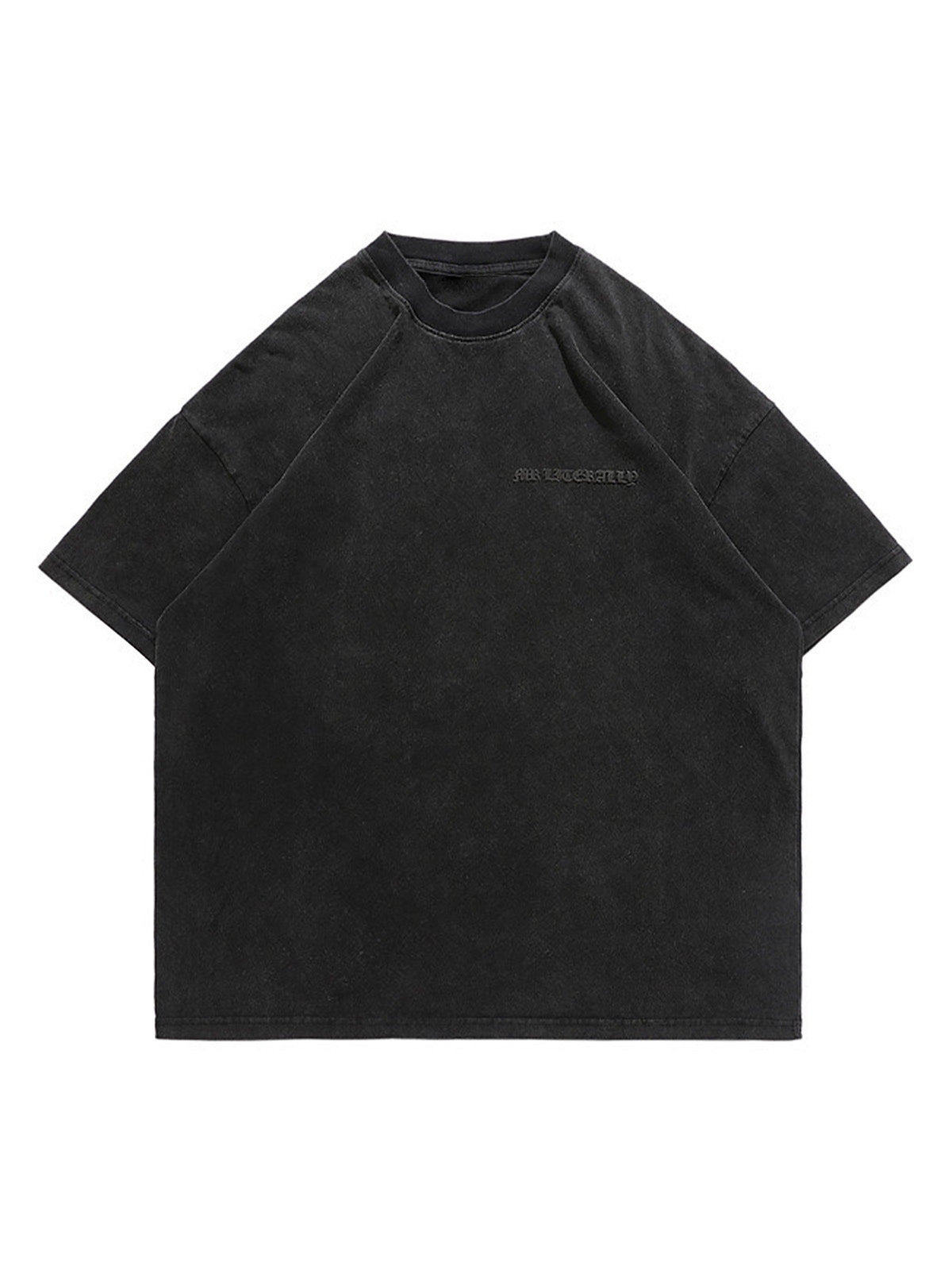 BLACK SHORT-SLEEVED T-SHIRT ESSENTIAL CASUAL WARDROBE STAPLE