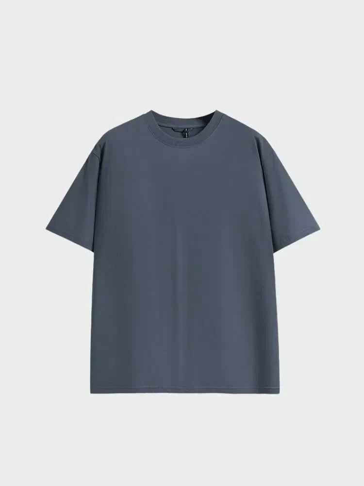 BLACK SHORT-SLEEVED T-SHIRT WITH QUICK-DRY STREETWEAR COMFORT