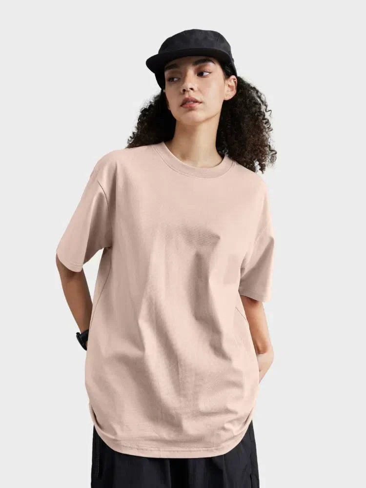 BLACK SHORT-SLEEVED T-SHIRT WITH QUICK-DRY STREETWEAR COMFORT