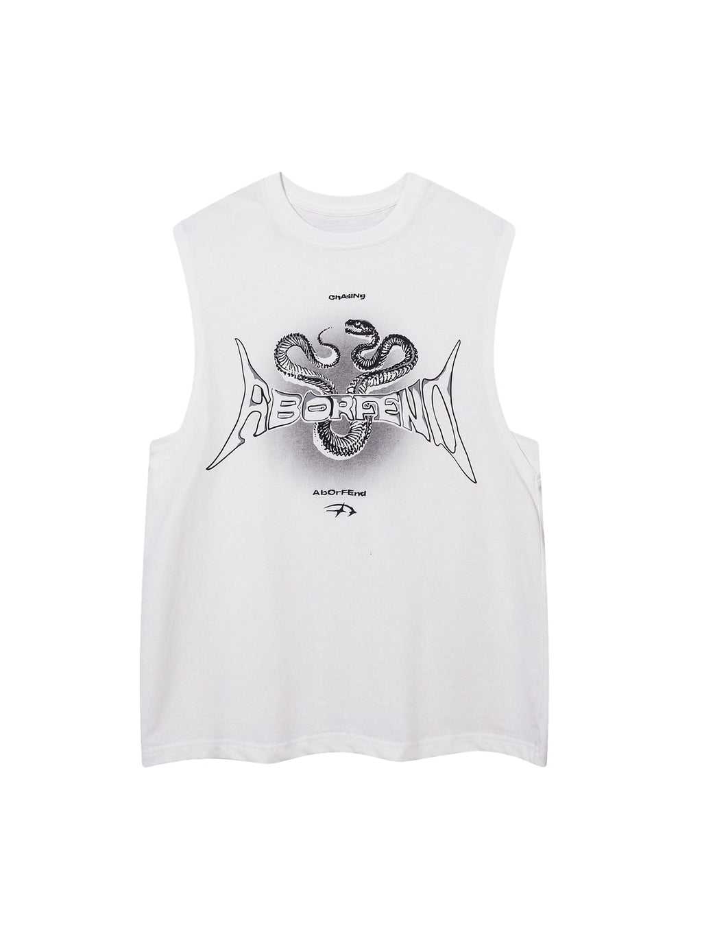 BLACK SLEEVELESS SHIRT WITH PINK GRAPHIC - BREATHABLE TANK