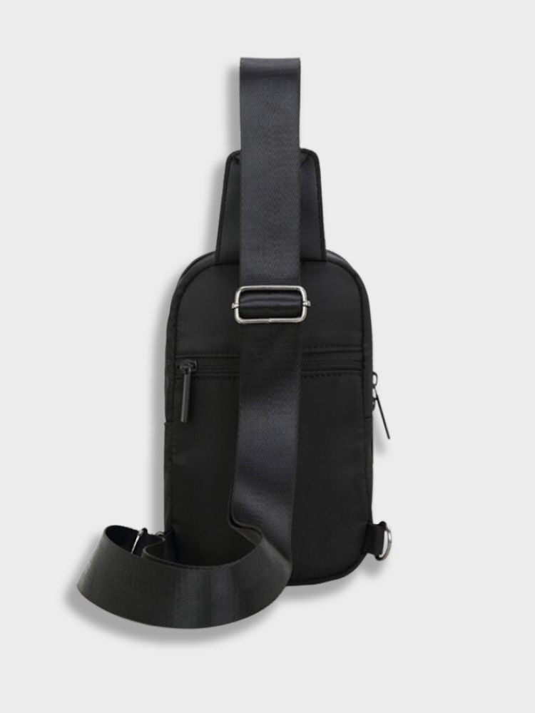 BLACK SLING BAG WITH ADJUSTABLE STRAP - STYLISH CROSSBODY BAG