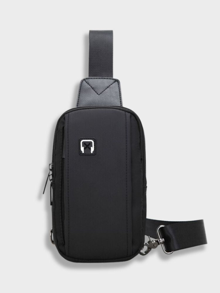 BLACK SLING BAG WITH ADJUSTABLE STRAP - STYLISH CROSSBODY BAG