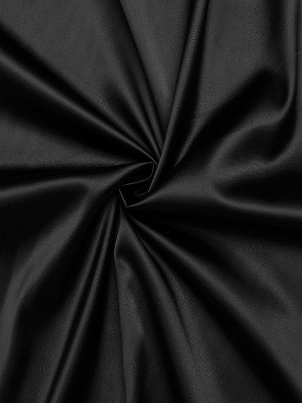 BLACK SPAGHETTI STRAP DRESS WITH THIGH-HIGH SLIT AND COWL NECK MAXI