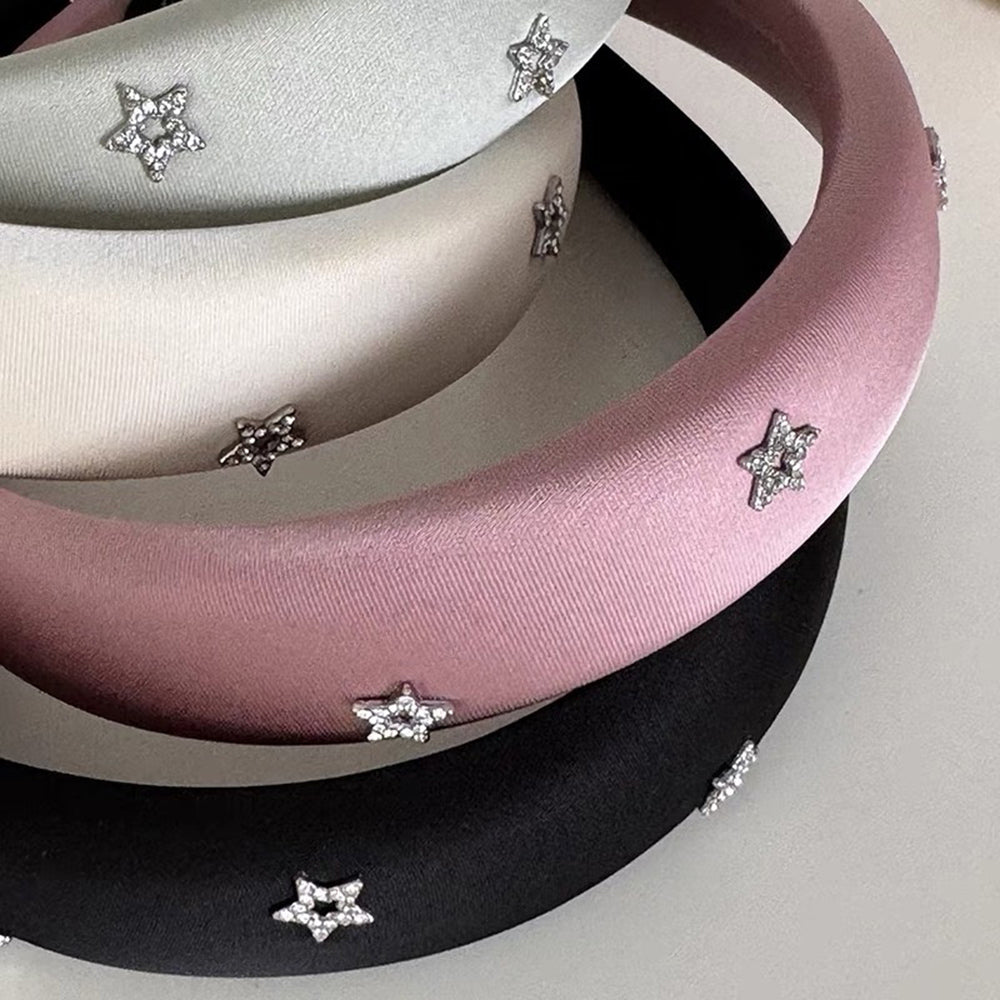 BLACK STAR RHINESTONE HEADBAND