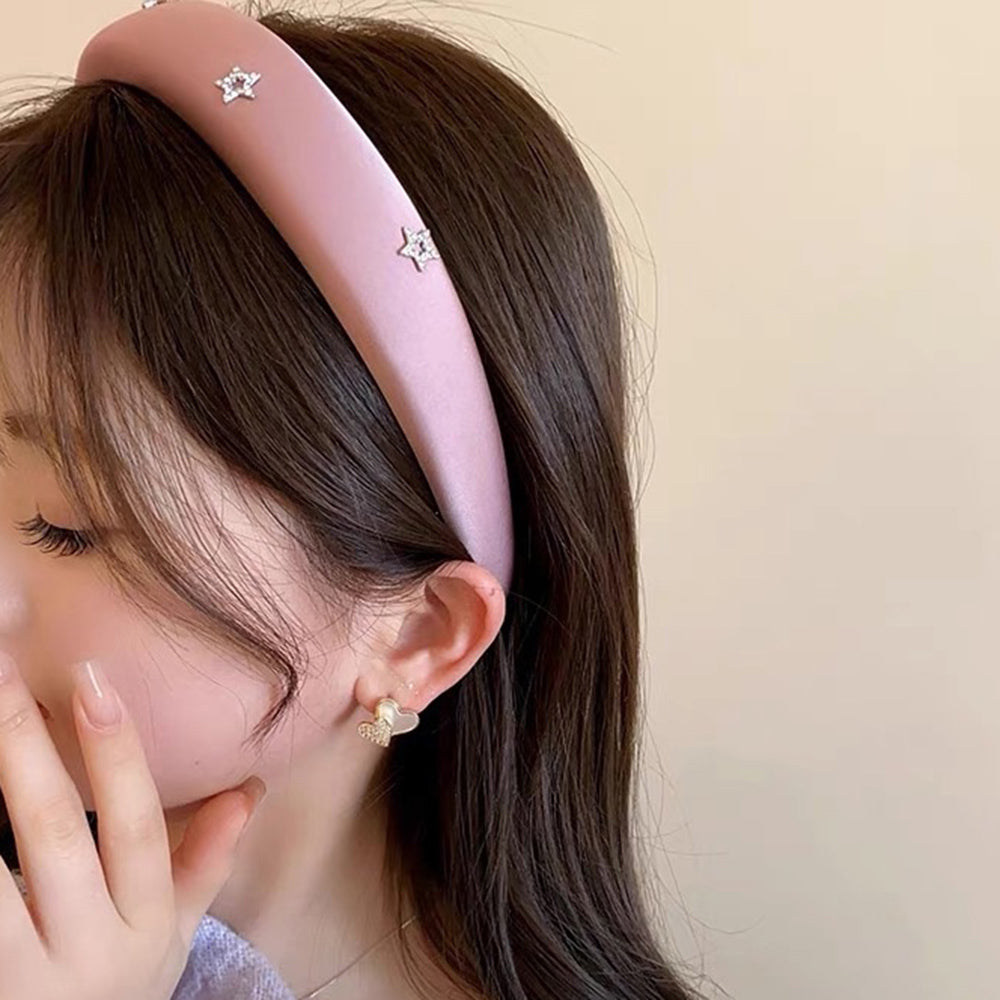 BLACK STAR RHINESTONE HEADBAND