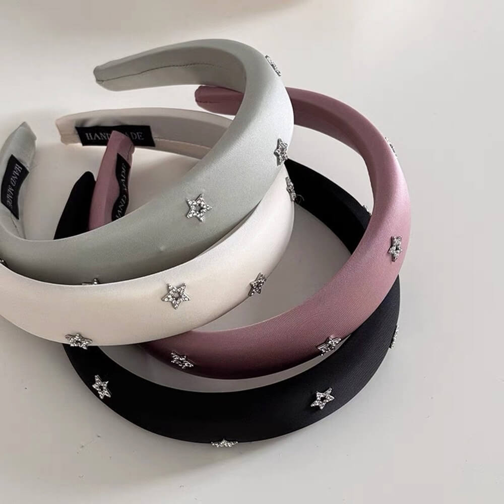 BLACK STAR RHINESTONE HEADBAND