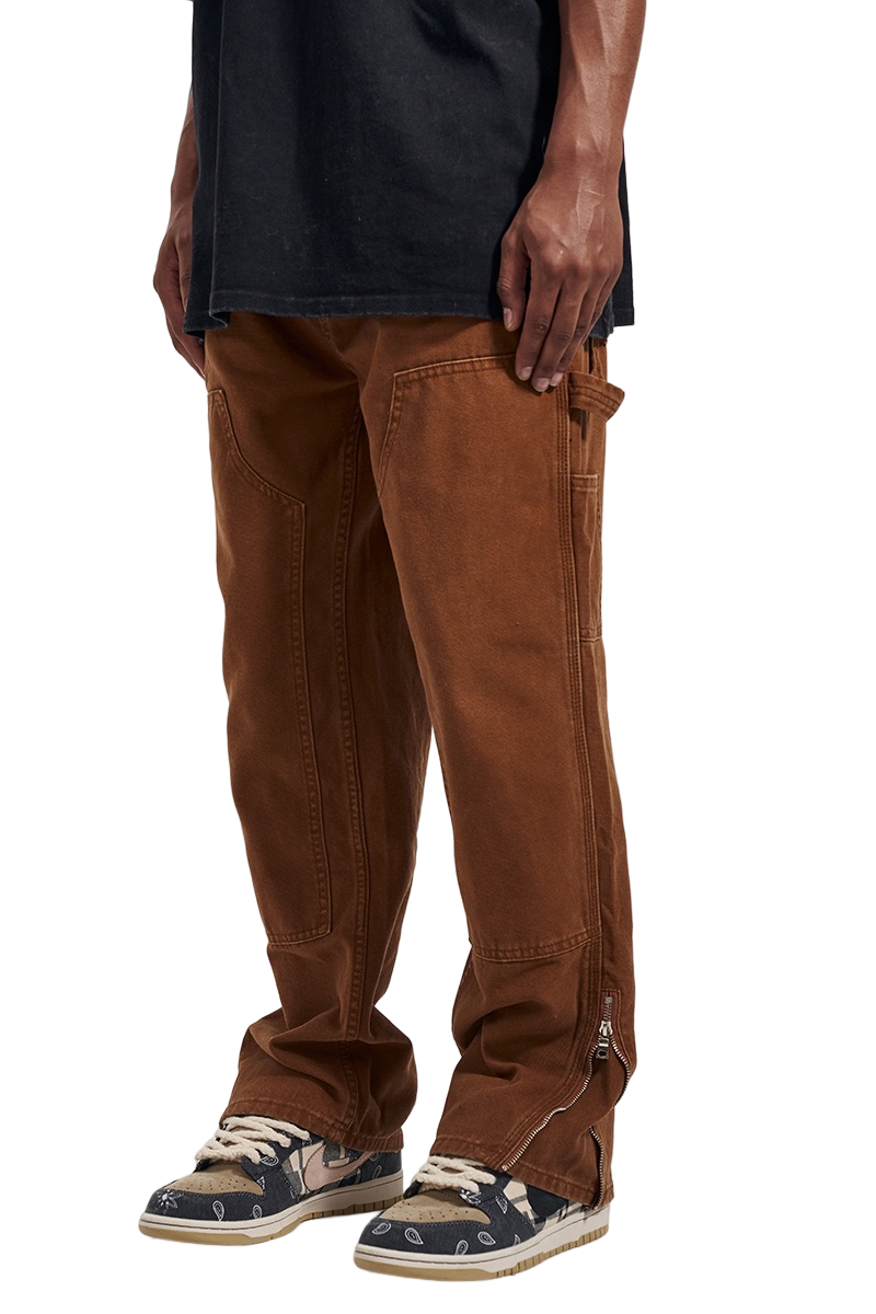 BLACK STRAIGHT-LEG JEANS REGULAR FIT DENIM