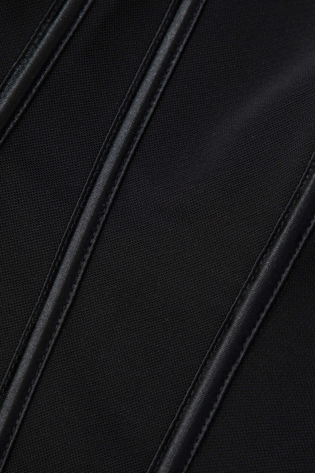 BLACK STRAPLESS CORSET TOP WITH TIE CLOSURE FOR CASUAL OCCASION