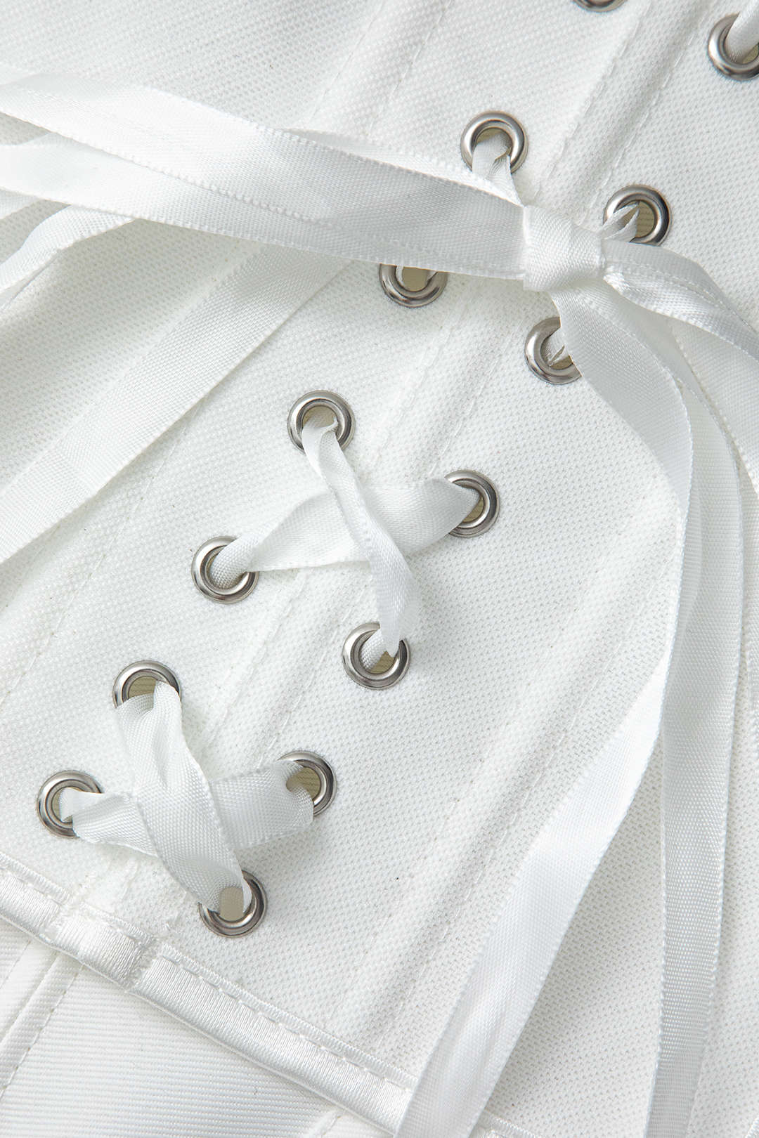 BLACK STRAPLESS CORSET TOP WITH TIE CLOSURE FOR CASUAL OCCASION