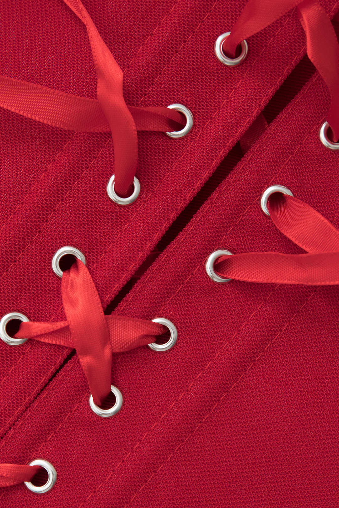 BLACK STRAPLESS CORSET TOP WITH TIE CLOSURE FOR CASUAL OCCASION