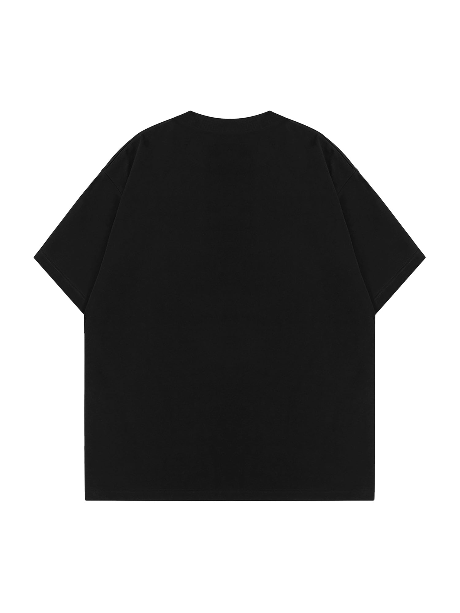 BLACK T-SHIRT GREEN OVAL
