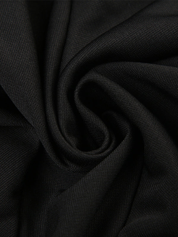 BLACK TIERED MINI SKIRT WITH LACE TRIM CUTE Y2K STYLE