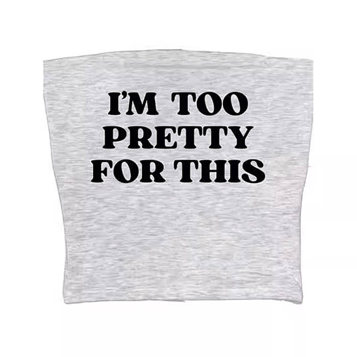 BLACK TOP WITH PINK TEXT FOR CASUAL WEAR