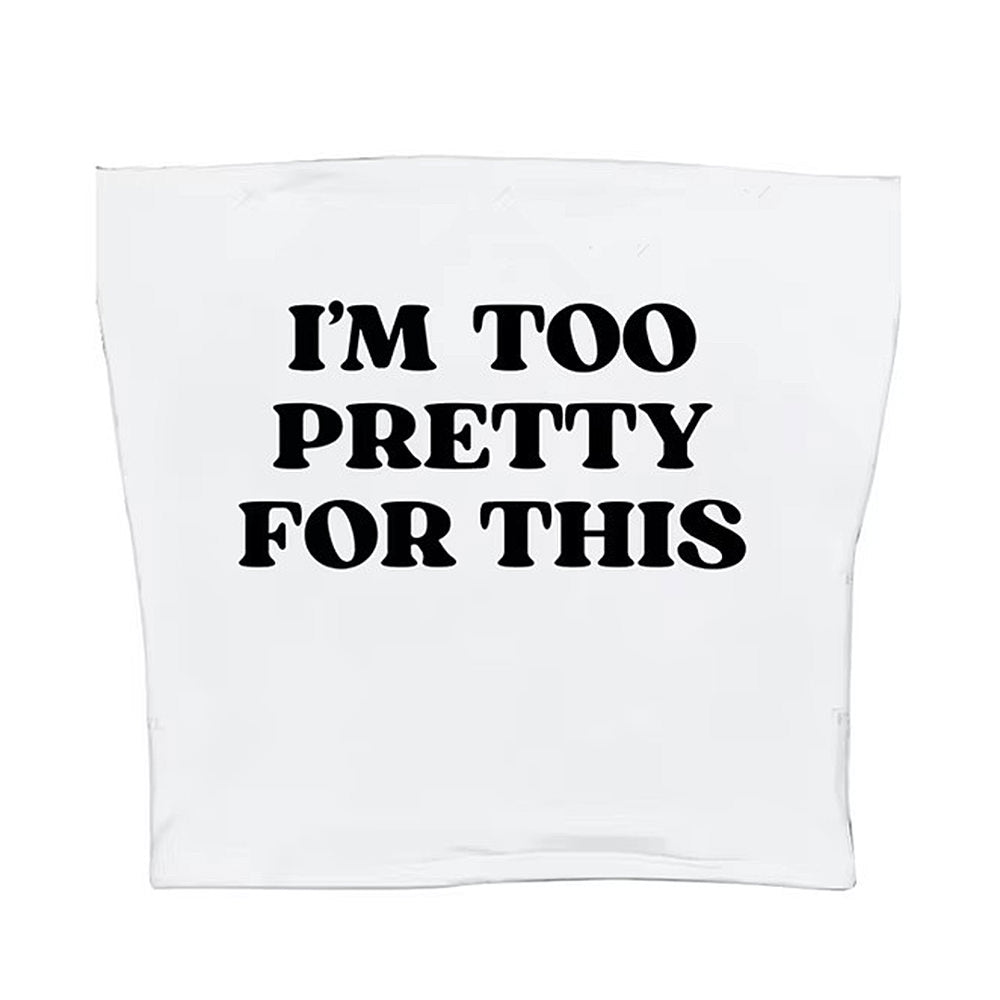 BLACK TOP WITH PINK TEXT FOR CASUAL WEAR