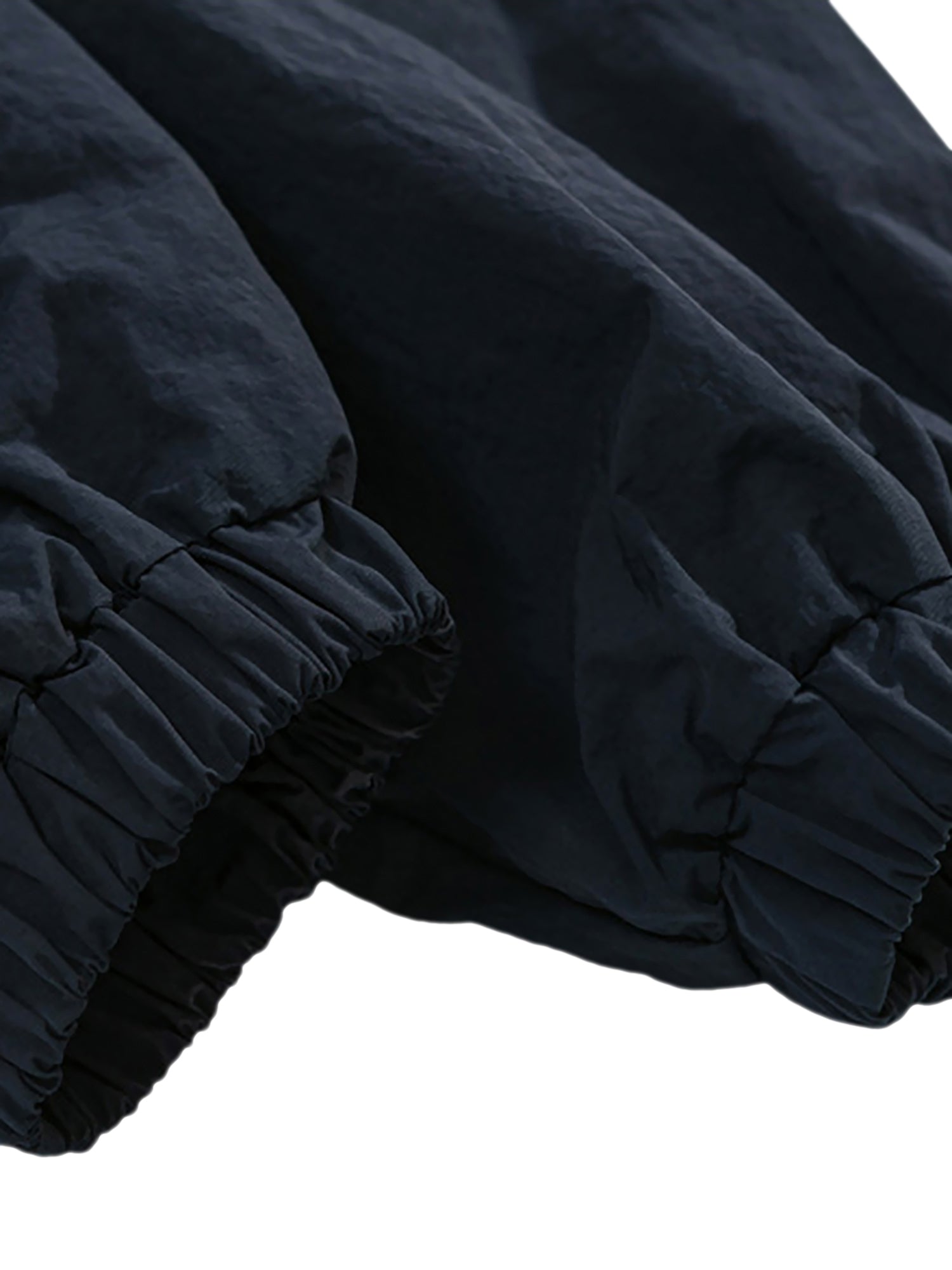 BLACK TRACK JACKET WITH GRAY ACCENTS LONG SLEEVE SPLICED DESIGN