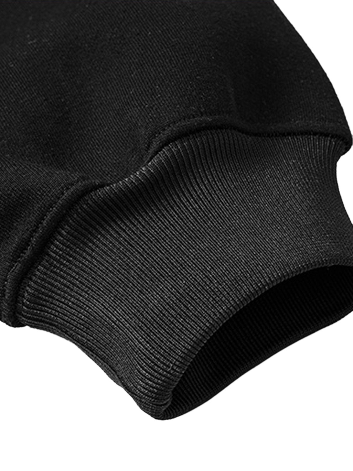 BLACK ZIP-UP HOODIE WITH PATCHES AND EMBROIDERED ZIP LONG SLEEVE DESIGN