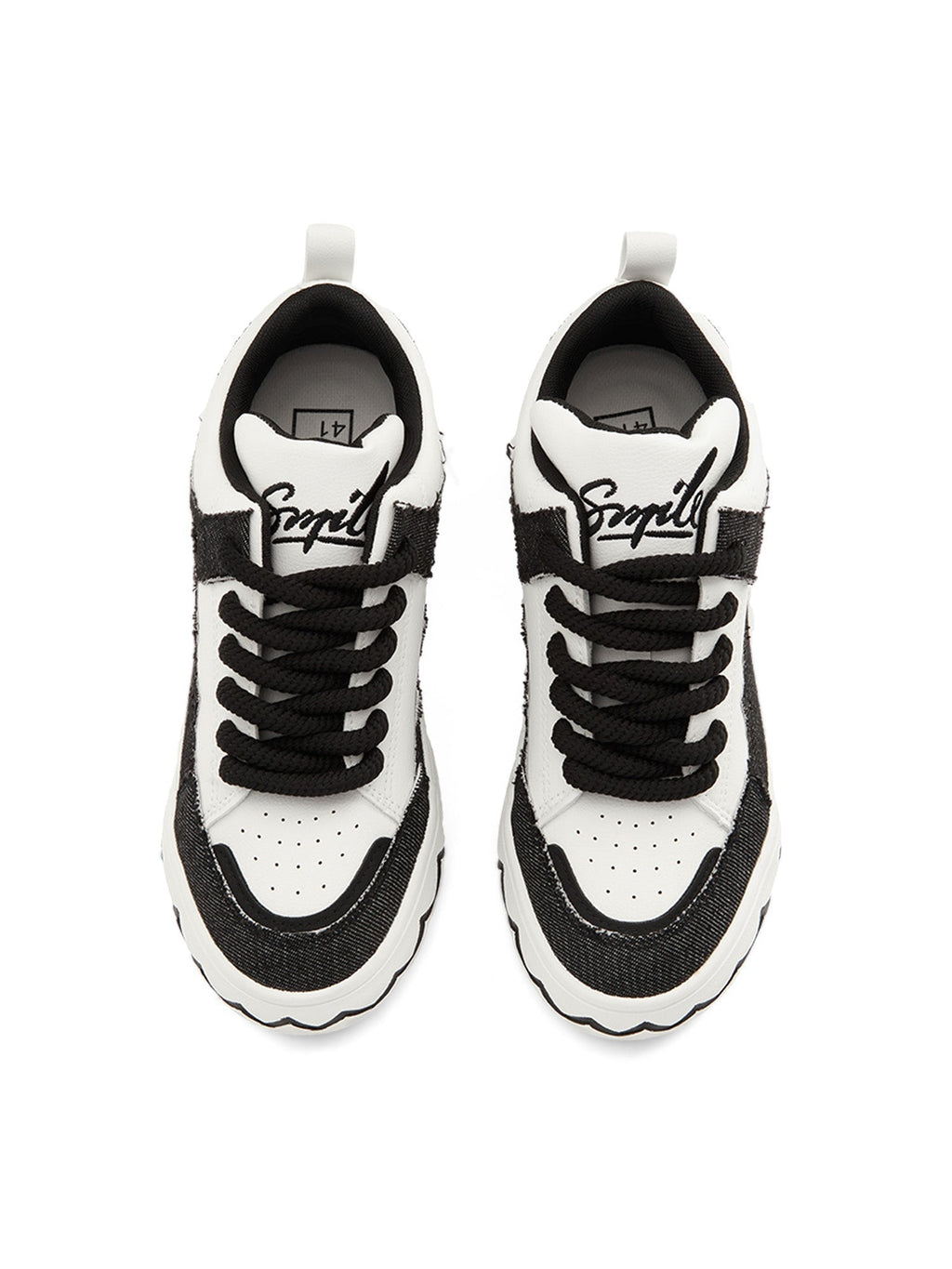 BLUE AND WHITE SNEAKERS