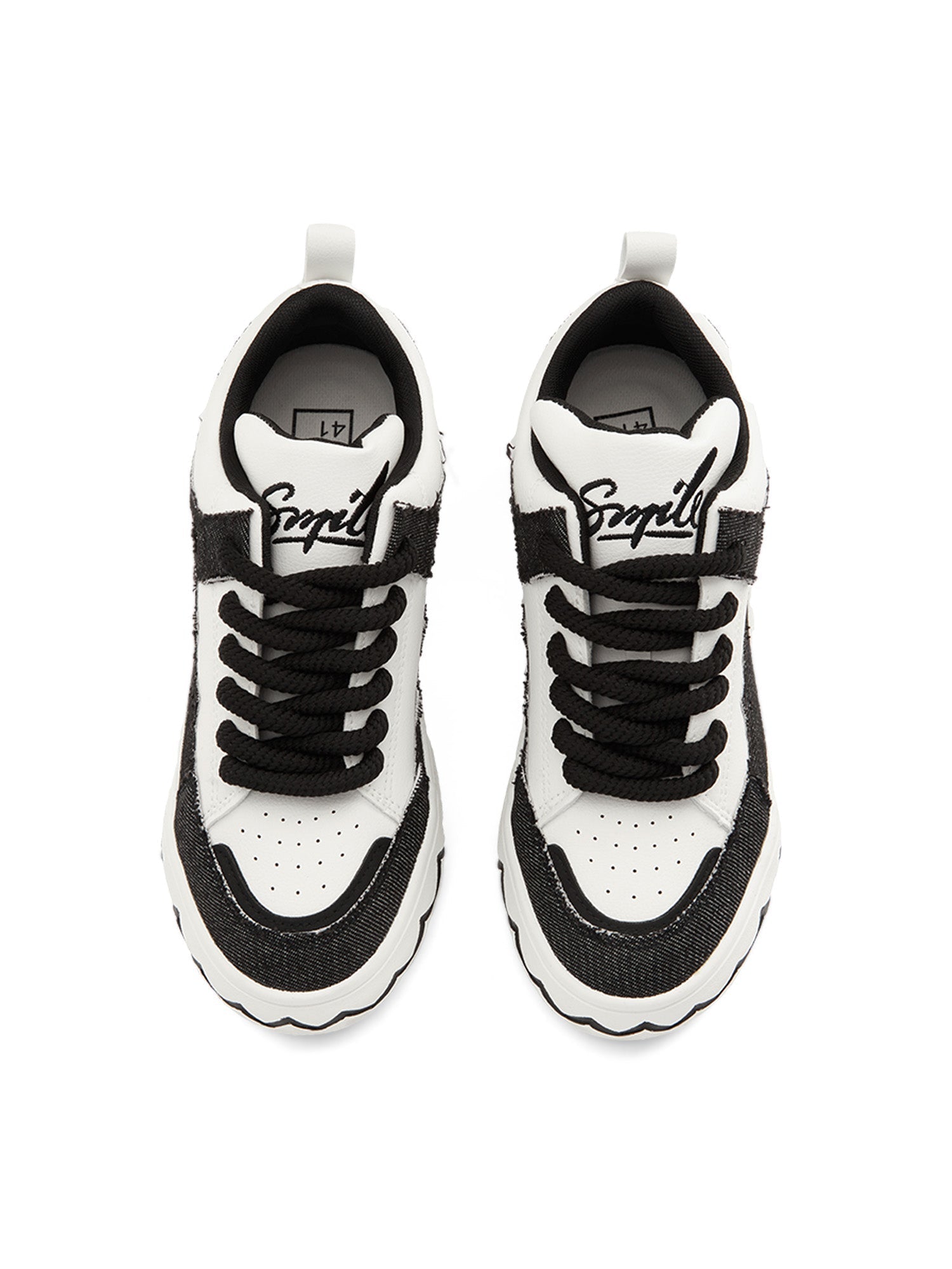 BLUE AND WHITE SNEAKERS